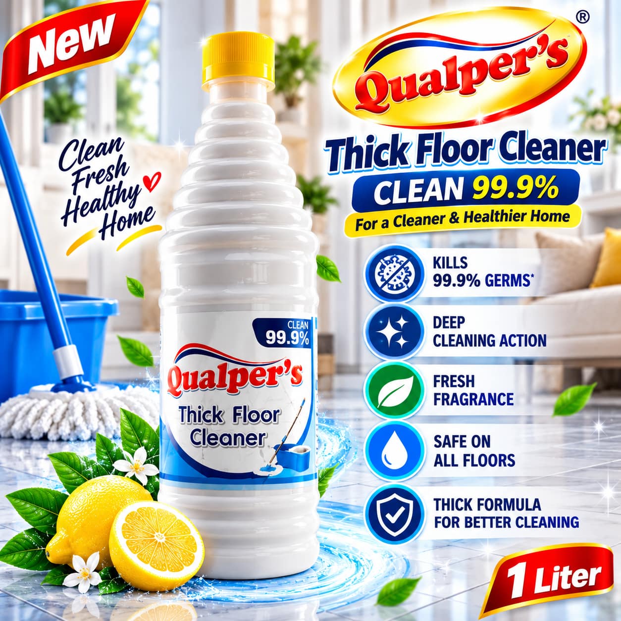 Qualper's Thik Floor Cleaner 1 Liter