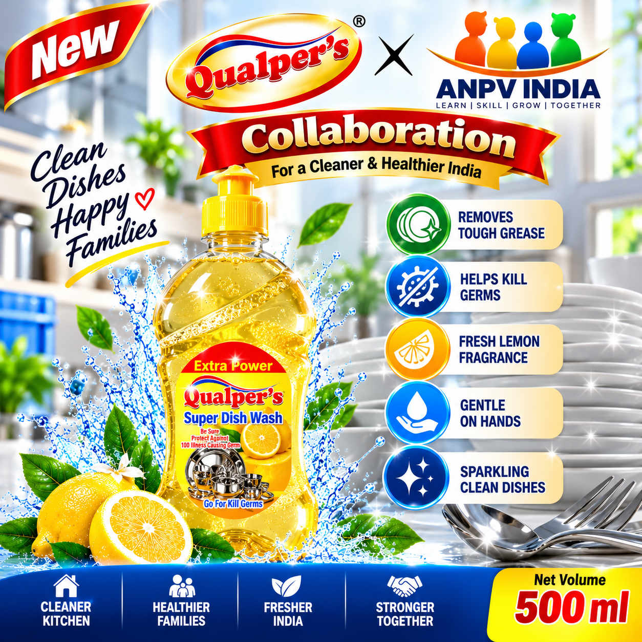Qualper's Supper Dish Wash 500mL